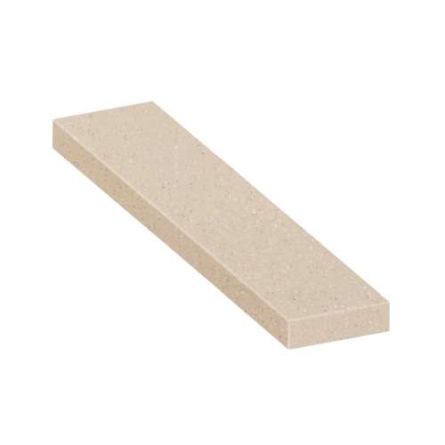 SMASB6012-28 60-in x 12-in x 4-in Solid Surface Adjustable Shower Bench, Butternut