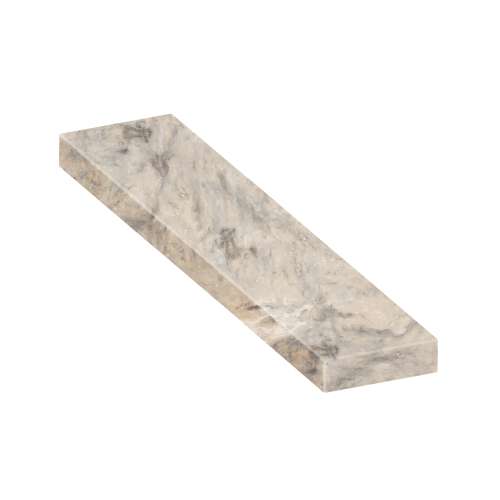 SMASB6012-49 60-in x 12-in x 4-in Solid Surface Adjustable Shower Bench, Creme