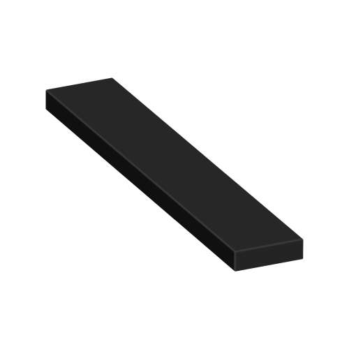 SMASB7212-09 72-in x 12-in x 4-in Solid Surface Adjustable Shower Bench, Black