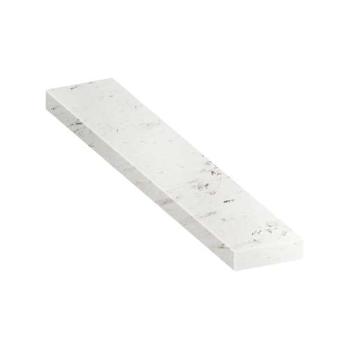 SMASB7212-47 72-in x 12-in x 4-in Solid Surface Adjustable Shower Bench, Carrara
