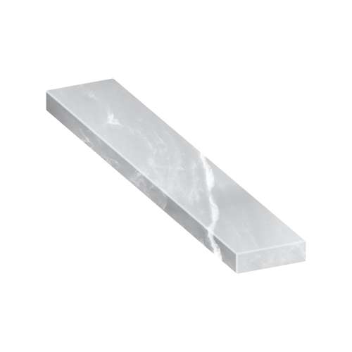 SMASB7212-50 72-in x 12-in x 4-in Solid Surface Adjustable Shower Bench, Moonstone