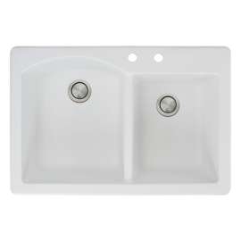 Adagio Granite 33-in Drop-in Kitchen Sink - SMATDD3322-BC
