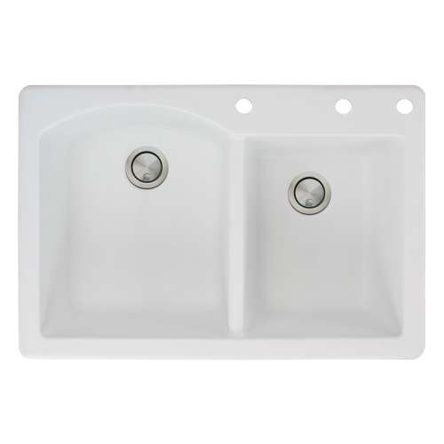 Samuel Müeller Adagio Granite 33-in Drop-in Kitchen Sink - SMATDD3322-BDE