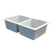 Samuel Müeller Adagio Granite 33-in Drop-In Kitchen Sink Kit with Grids, Strainers and Drain Installation Kit - K-SMATDE3322