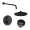 SMATRK1612-1-MB ArgoTherm Single Function Round Thermostatic Push Button Shower Set, Matte Black