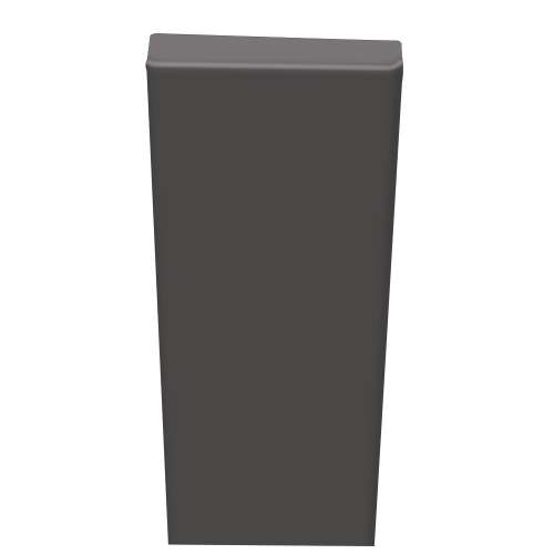 Samuel Müeller SMBATN961-40 96-in Solid Surface Batten Molding (1 Piece), Dark Grey