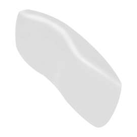 SMBP1245 12-in x 1-in x 5-in Gel Bathtub Pillow, White