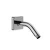 Samuel Müeller SMBSA6S-PC Basic 6-in Shower Arm With Square Escutcheon, Polished Chrome