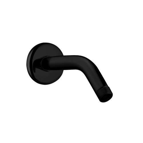 Samuel Müeller SMBSA9R-MB Basic 9-in Shower Arm With Round Escutcheon, Matte Black