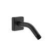 Samuel Müeller SMBSA9S-MB Basic 9-in Shower Arm With Square Escutcheon, Matte Black