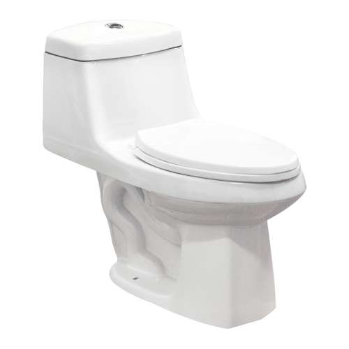 Samuel Müeller Jersey 1-Piece Elongated Vitreous China Dual Flush 1.6/1.0 gpf Toilet with toilet seat
