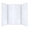 SMBWK603696-71 BelAir 60-In X 36-In X 96-In Glue To Wall 3-Piece Shower Wall Kit, Sedimentary
