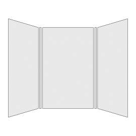 SMBWK604896-M BelAir 60-In X 48-In X 96-In Glue To Wall 3-Piece Shower Wall Kit