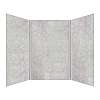 SMBWK604896-74 BelAir 60-In X 48-In X 96-In Glue To Wall 3-Piece Shower Wall Kit, Castle Grey
