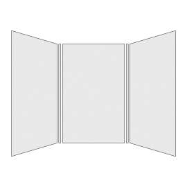 SMBWK606096-M BelAir 60-In X 60-In X 96-In Glue To Wall 3-Piece Shower Wall Kit