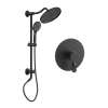 Samuel Müeller SMCPRK95H-1-MB Centro One Function Pressure Balance With Hand Shower On Bar Set, Matte Black