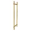 Samuel Müeller SMDH-BND-D-BK-CB Barrington 20-in Barn/Pivot Shower Door Knurled Double Sided Handles, Champagne Bronze