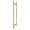 SMDH-BND-D-BK-CB Barrington 20-in Barn/Pivot Shower Door Knurled Double Sided Handles, Champagne Bronze