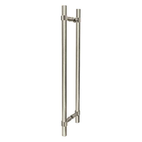 Samuel Müeller SMDH-BND-D-BP-BS Barrington 20-in Barn/Pivot Shower Door Plain Double Sided Handles, Brushed Stainless