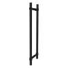 Samuel Müeller SMDH-BND-D-BP-MB Barrington 20-in Barn/Pivot Shower Door Plain Double Sided Handles, Matte Black