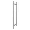 Samuel Müeller SMDH-BND-D-BP-PC Barrington 20-in Barn/Pivot Shower Door Plain Double Sided Handles, Polished Chrome