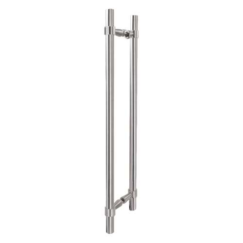 Samuel Müeller SMDH-BND-D-BP-PC Barrington 20-in Barn/Pivot Shower Door Plain Double Sided Handles, Polished Chrome