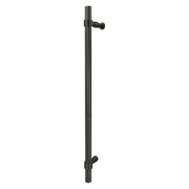 SMDH-BND-K-BK-MB Barrington 20-in Barn/Pivot Shower Door Knurled Handle And Knob, Matte Black