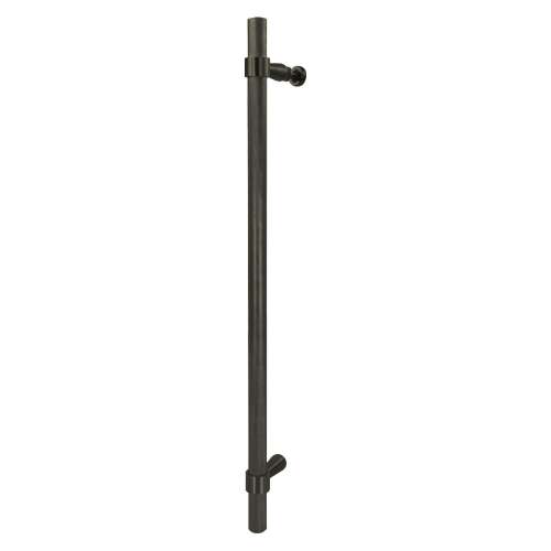 Samuel Müeller SMDH-BND-K-BK-MB Barrington 20-in Barn/Pivot Shower Door Knurled Handle And Knob, Matte Black