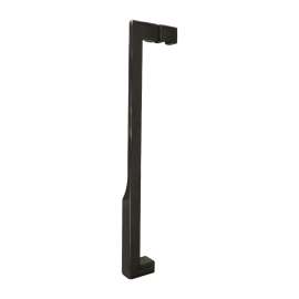 SMDH-BND-K-J-MB Juliette 20-in Barn/Pivot Shower Door Handle And Knob, Matte Black