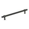 Samuel Müeller SMDH-BPD-BP-MB Barrington 20-in By-Pass Shower Door Plain Handles (Pair), Matte Black