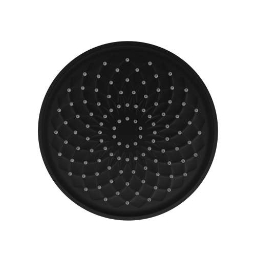 Samuel Müeller SMDSHB10R-MB Bryson 10-in x 10-in Single Function Round Showerhead, Matte Black