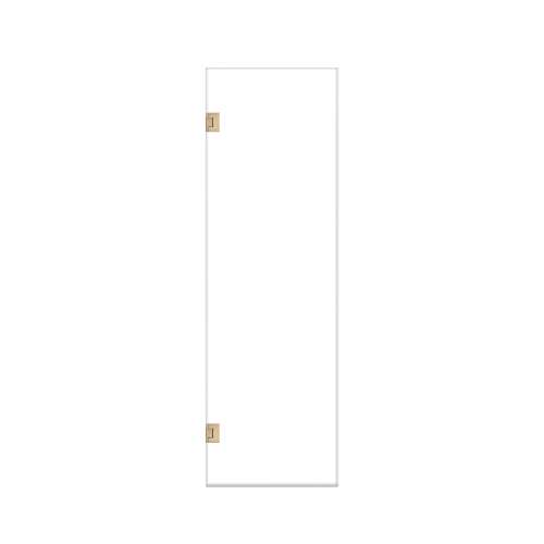 Ethan 25-in W x 76-in H Hinged Shower Door in Champagne Bronze with Clear Glass, SMEHTA-257610C-CB