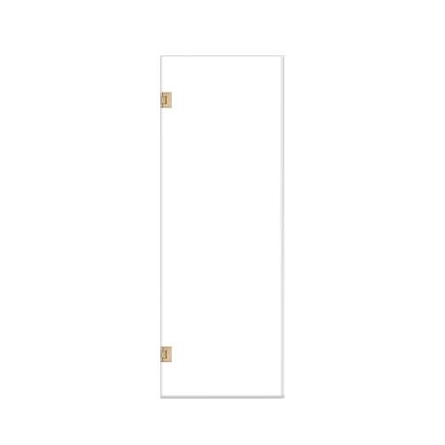 Ethan 27-in W x 76-in H Hinged Shower Door in Champagne Bronze with Clear Glass, SMEHTA-277610C-CB