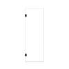 Ethan 27-in W x 76-in H Hinged Shower Door in Matte Black with Clear Glass, SMEHTA-277610C-MB