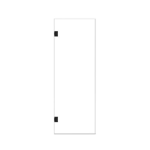 Ethan 27-in W x 76-in H Hinged Shower Door in Matte Black with Clear Glass, SMEHTA-277610C-MB