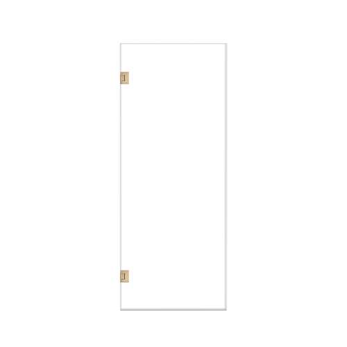 Ethan 30-in W x 76-in H Hinged Shower Door in Champagne Bronze with Clear Glass, SMEHTA-307610C-CB