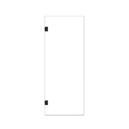 Ethan 30-in W x 76-in H Hinged Shower Door in Matte Black with Clear Glass, SMEHTA-307610C-MB