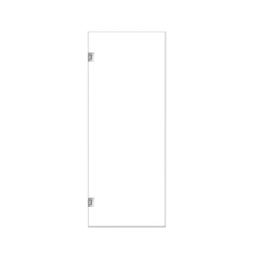 Ethan 30-in W x 76-in H Hinged Shower Door in Polished Chrome with Clear Glass, SMEHTA-307610C-PC