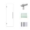 Samuel Müeller SMEHTA247610C-BK-PC Ethan 24-in W x 76-in H Hinged Shower Door in Polished Chrome with Clear Glass