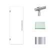 Samuel Müeller SMEHTA267610C-BK-PC Ethan 26-in W x 76-in H Hinged Shower Door in Polished Chrome with Clear Glass