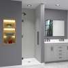 Samuel Müeller SMEHTA277610C-T-MB Ethan 27-in W x 76-in H Hinged Shower Door in Matte Black with Clear Glass