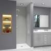 Samuel Müeller SMEHTA277610C-T-PC Ethan 27-in W x 76-in H Hinged Shower Door in Polished Chrome with Clear Glass