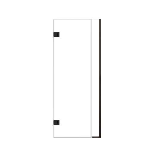 Ethan 31.5-in W x 76-in H Hinged Shower Door in Matte Black with Clear Glass, SMEHTB-315257610C-MB