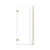 Ethan 32.5-in W x 76-in H Hinged Shower Door in Champagne Bronze with Clear Glass, SMEHTB-325267610C-CB