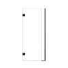 Ethan 32.5-in W x 76-in H Hinged Shower Door in Matte Black with Clear Glass, SMEHTB-325267610C-MB