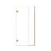 Ethan 36-in W x 76-in H Hinged Shower Door in Champagne Bronze with Clear Glass, SMEHTB-36247610C-CB