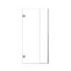 Ethan 36.5-in W x 76-in H Hinged Shower Door in Brushed Stainless with Clear Glass, SMEHTB-365247610C-BS