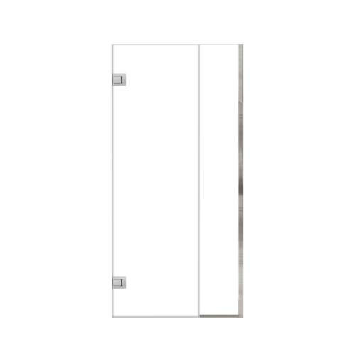 Ethan 36.5-in W x 76-in H Hinged Shower Door in Polished Chrome with Clear Glass, SMEHTB-365247610C-PC
