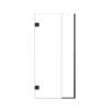 Ethan 38.5-in W x 76-in H Hinged Shower Door in Matte Black with Clear Glass, SMEHTB-385267610C-MB