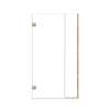 Ethan 39.5-in W x 76-in H Hinged Shower Door in Champagne Bronze with Clear Glass, SMEHTB-395277610C-CB